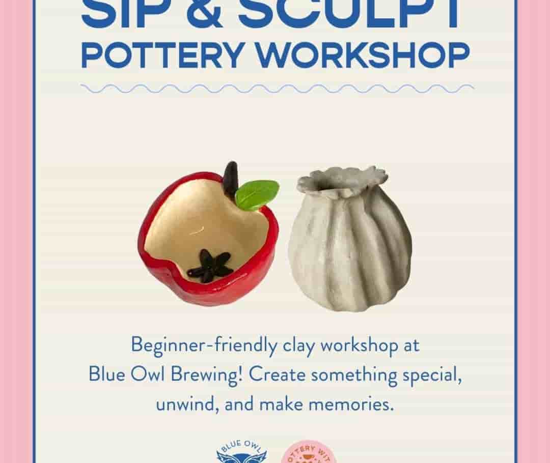 Sip & Sculpt Pottery Workshops 1